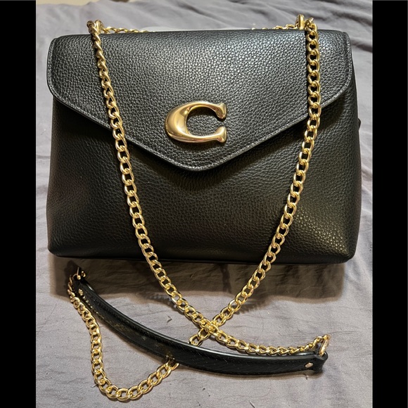 Coach Bags Coach Shoulder Tammie Black Leather Cross Body Bag